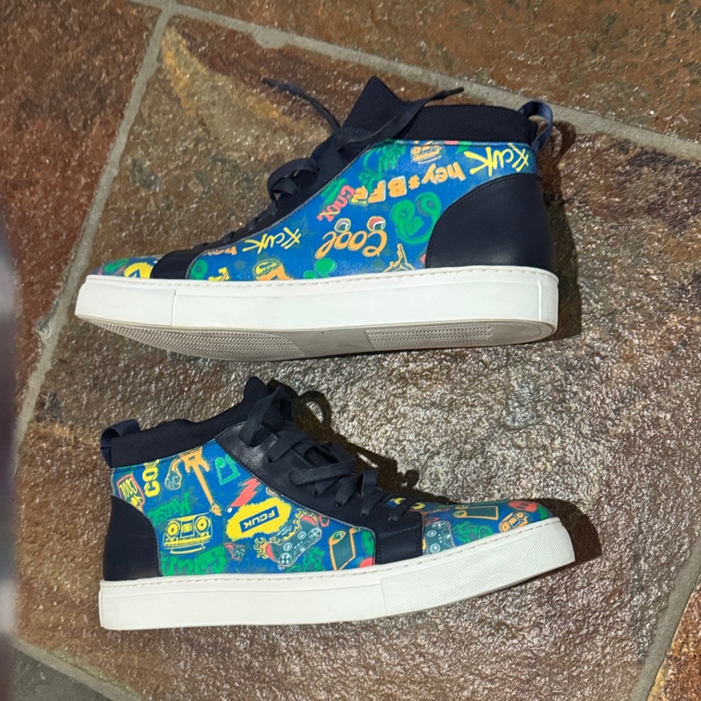 French Connection UK Graphic Hi Tops